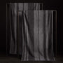 Wide Stripe Beach Towel - Slate/Raccoon Grey | James Perse Los Angeles