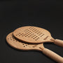 Y/OSEMITE Etched Teak Paddleball Set in Teak | James Perse Los Angeles
