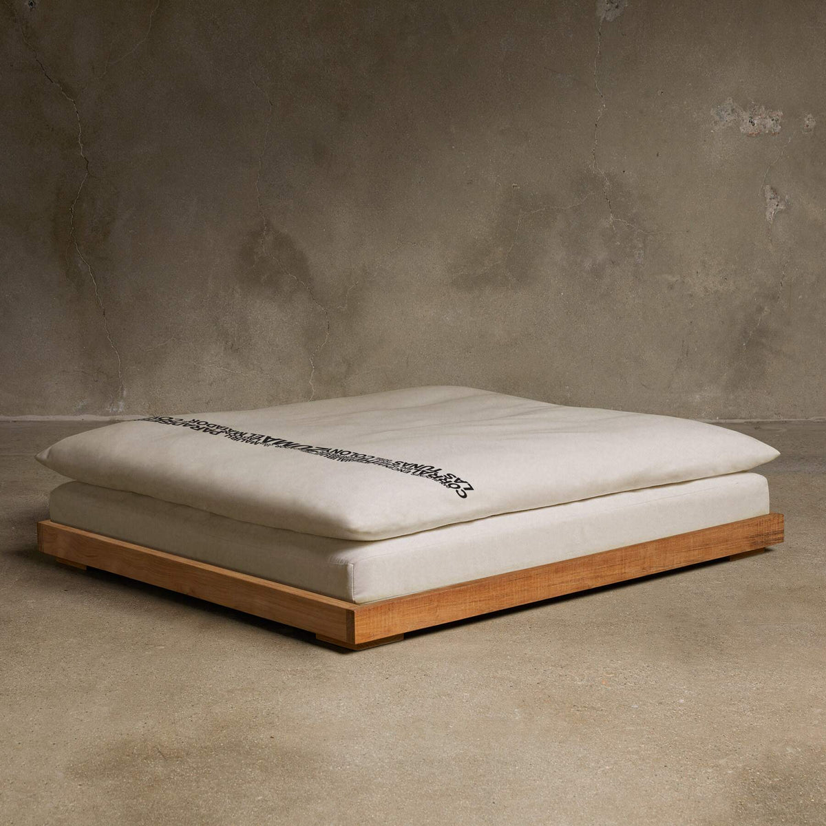 Teak Dog Bed in Teak | James Perse Los Angeles