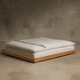 Teak Dog Bed in Teak | James Perse Los Angeles