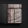 Baja Stripe Knit Blanket & Sham Gift Set In Taupe Melange/Ivory | James Perse Los Angeles