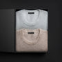 Men's Soft Featherweight Cashmere Crew Gift Set In Grey Glacier/Light Beige | James Perse Los Angeles