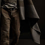 Brushed Cashmere Wool Surplus Blanket in Charcoal/Marsh | James Perse Los Angeles