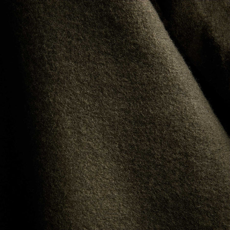 Boucle Cashmere Wool Surplus Blanket - Marsh/Charcoal | James Perse Los Angeles