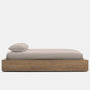 Percale Fitted Sheet In Oyster | James Perse Los Angeles