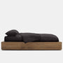Brushed Jersey Duvet In Raccoon Grey | James Perse Los Angeles