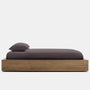 Linen Fitted Sheet In Raccoon Grey | James Perse Los Angeles