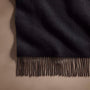 Double Sided Woven Cash Blanket  in Black/Kona | James Perse Los Angeles