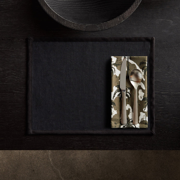 Camo Palm Print Table Napkin - Jungle | James Perse Los Angeles
