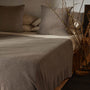 Cashmere Waffle Blanket in Taupe Melange | James Perse Los Angeles