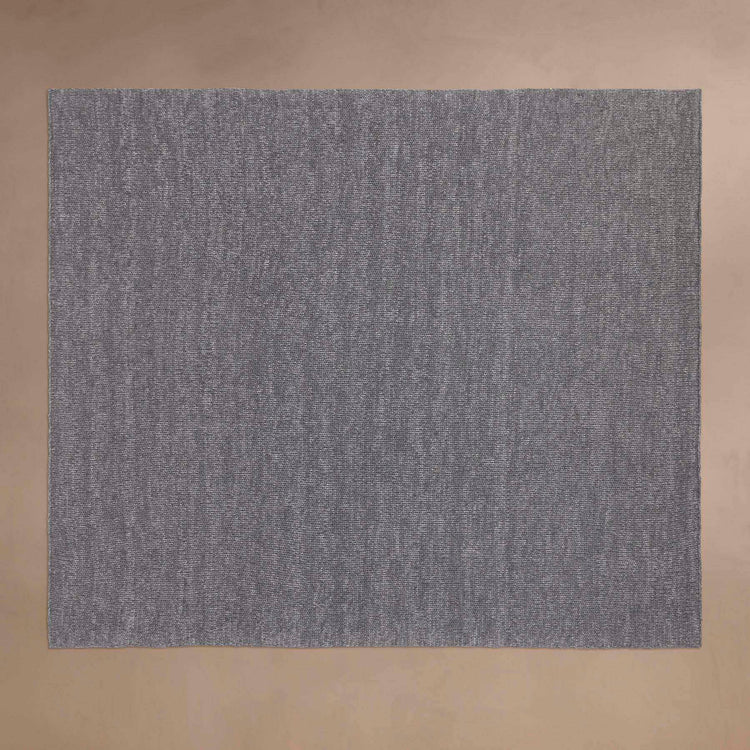 Cashmere Melange Knit Blanket in Charcoal Melange | James Perse Los Angeles