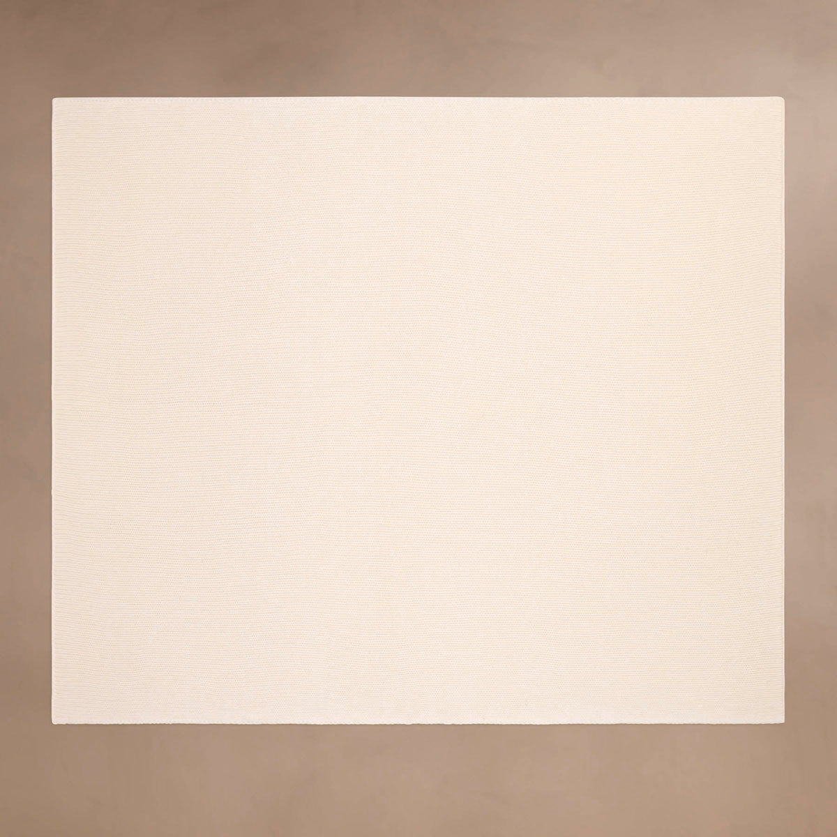 Cashmere Melange Knit Blanket in Ivory Melange | James Perse Los Angeles