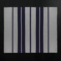 Cashmere Stripe Knit Blanket in Heather Grey/Navy | James Perse Los Angeles