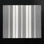 Cashmere Stripe Knit Blanket in Heather Grey/White | James Perse Los Angeles