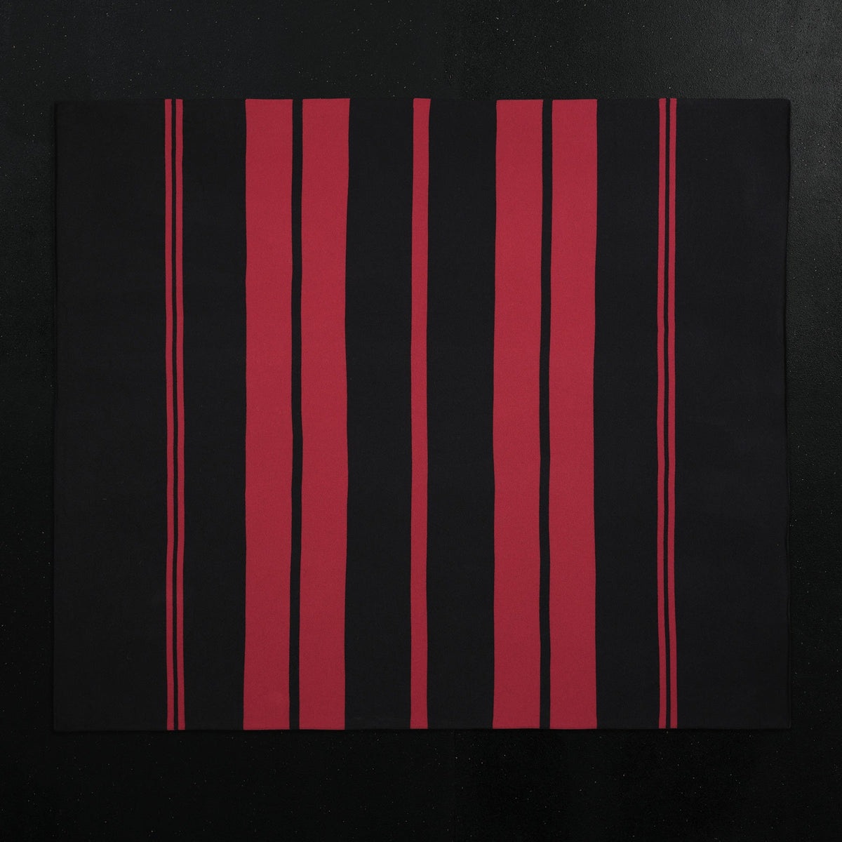 Cashmere Stripe Knit Blanket in Black/Sunstone | James Perse Los Angeles 