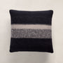 Graded Striped Sham in Black/Charcoal/Ivory | James Perse Los Angeles