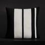 Cashmere Stripe Sham - Black/White | James Perse Los Angeles