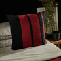 Cashmere Stripe Sham in Black/Sunstone | James Perse Los Angeles