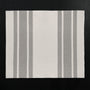 Baja Stripe Knit Blanket in Ivory/Heather Grey | James Perse Los Angeles