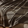 Baja Stripe Knit Blanket in Taupe Melange/Ivory | James Perse Los Angeles