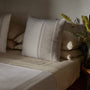 Baja Stripe Sham in Ivory/Flannel | James Perse Los Angeles