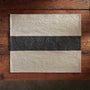 Single Stripe Placemat - Natural/Black | James Perse Los Angeles