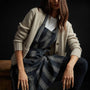Stripe Full Apron W/ Pocket in Navy Stripe | James Perse Los Angeles