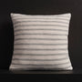 Stripe Throw Pillow With Piping in Natural Stripe | James Perse Los Angeles