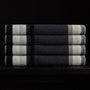 Baja Graded Striped Blanket In Charcoal Stripe | James Perse Los Angeles