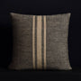 Heavy Triple Stripe Pillow - Black/Beige | James Perse Los Angeles