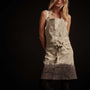 Dip Dye Full Chefs Apron in Natural/Mid Grey | James Perse Los Angeles