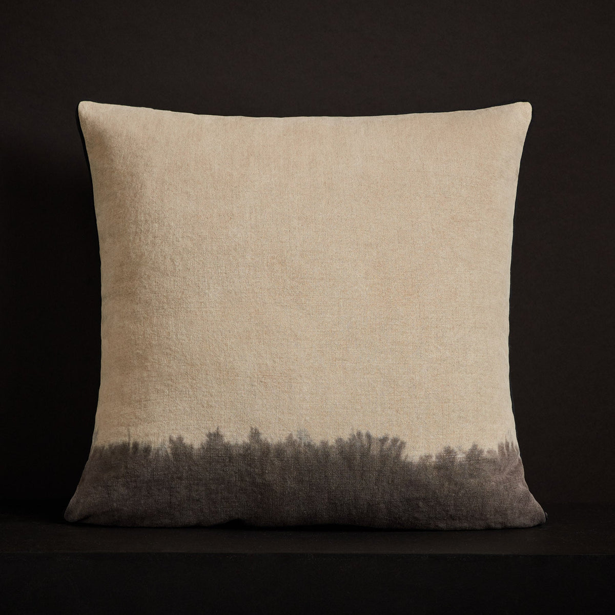 Dip Dye Pillow in Flax/Mid Grey | James Perse Los Angeles