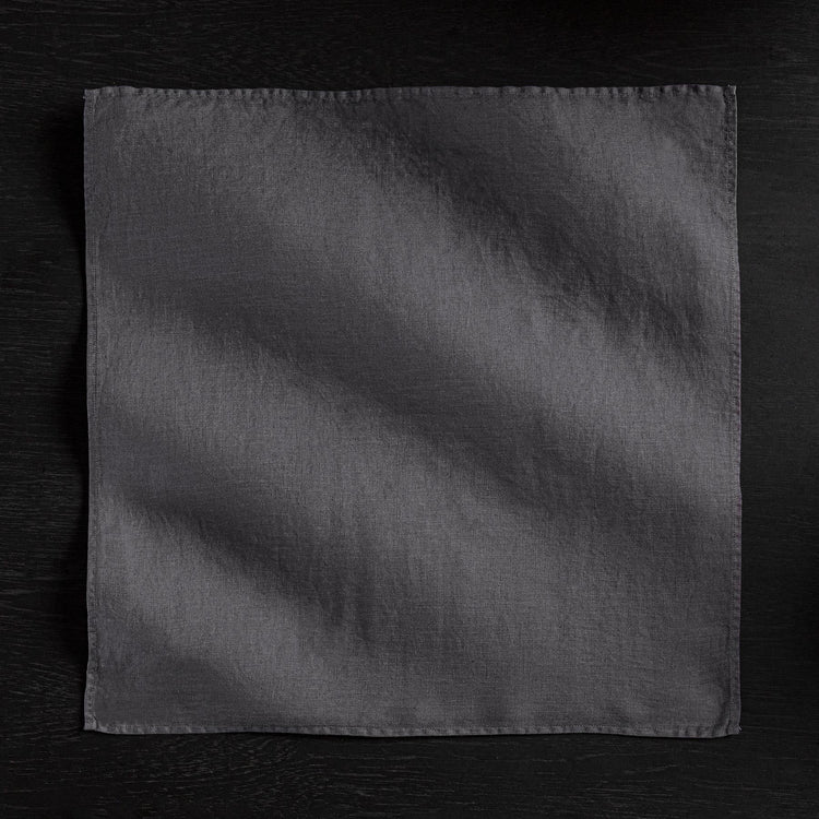 Solid Linen Table Napkin - Titan | James Perse Los Angeles