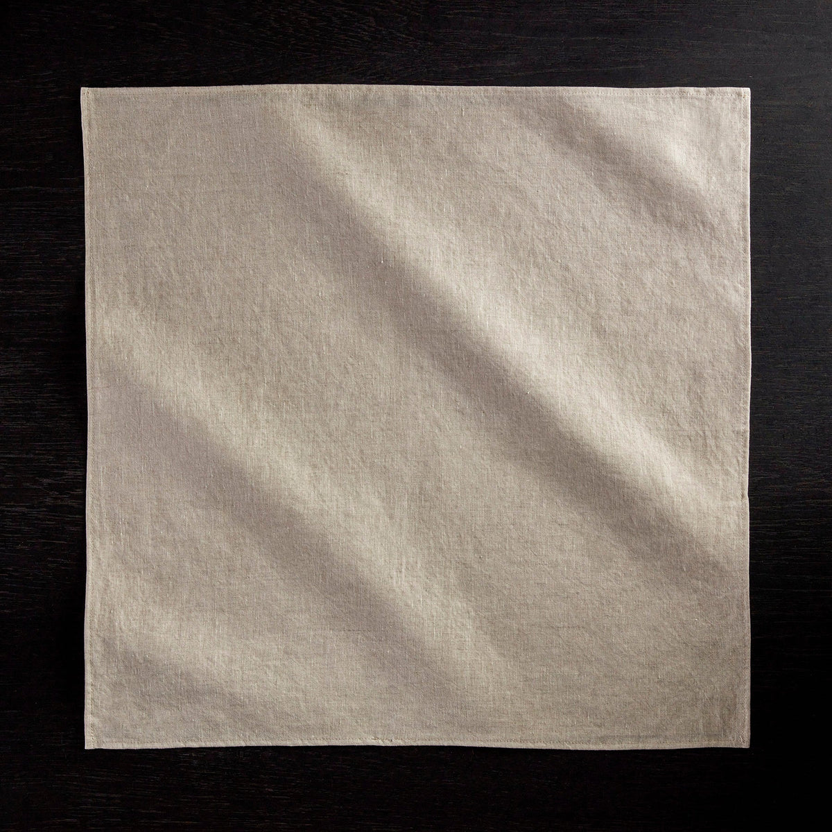 Micro Plaid Table Napkin - Natural | James Perse Los Angeles