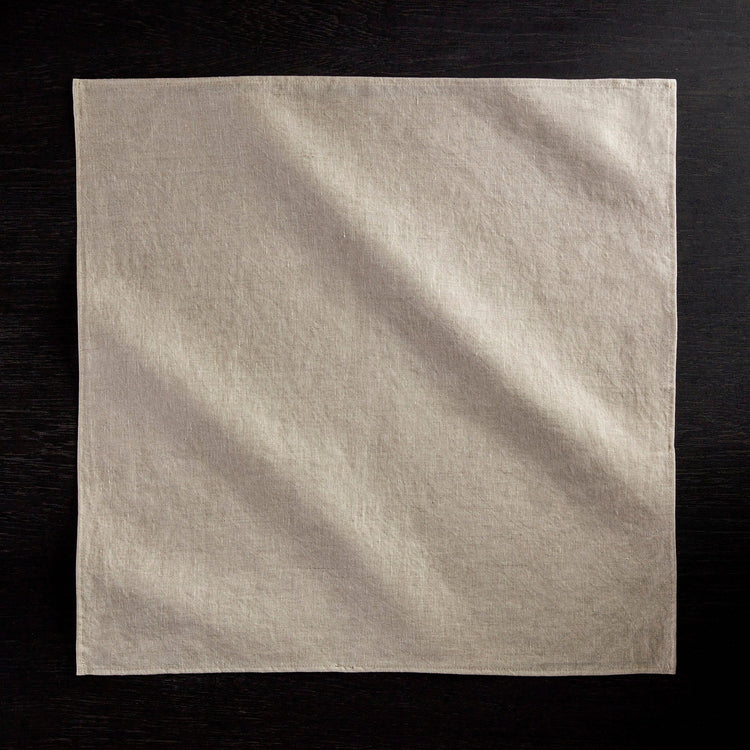 Micro Plaid Table Napkin - Natural | James Perse Los Angeles