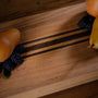 9X30" Teak Serving Board with Triple Stripe in Teak/Natural Finish | James Perse Los Angeles