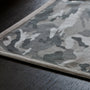 Camo Placemat w/ Suede Trim in Arctic Camo/Light Grey | James Perse Los Angeles