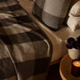 Vintage Plaid Cashmere Blanket in Natural/Brown/Ivory | James Perse Los Angeles