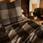 Vintage Plaid Cashmere Blanket in Natural/Brown/Ivory | James Perse Los Angeles