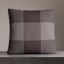 Vintage Plaid Sham in Natural/Brown/Ivory | James Perse Los Angeles