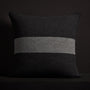 Stripe Throw Pillow w/ Piping - Anthracite/Flannel | James Perse Los Angeles