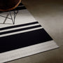 Multi Stripe Area Rug 8Ft X 10Ft in Natural/Black Stripe | James Perse Los Angeles
