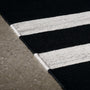 Multi Stripe Area Rug 8Ft X 10Ft in Natural/Black Stripe | James Perse Los Angeles