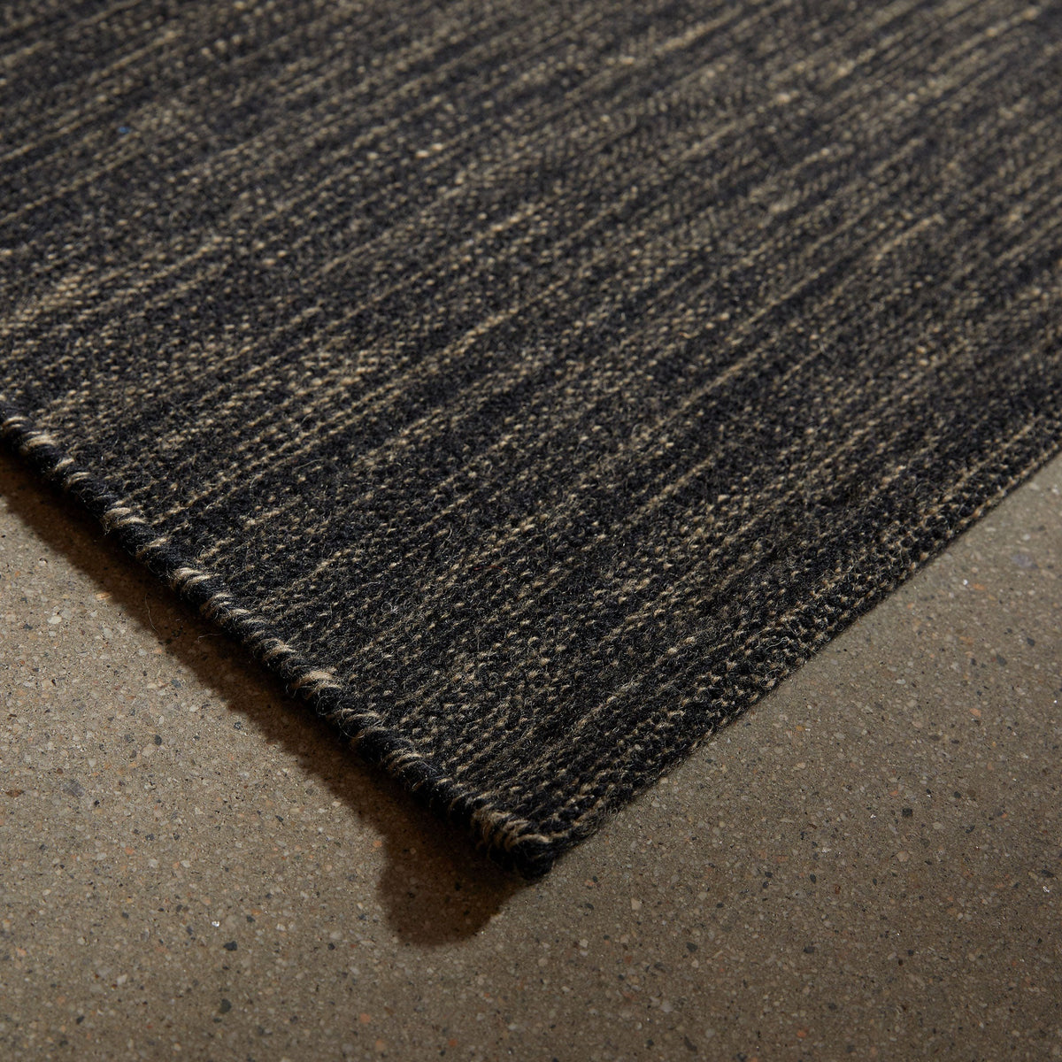 Solid Entry Mat 2Ft X 3Ft - Black Melange | James Perse Los Angeles