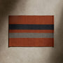 Striped Entry Mat 2Ft X 3Ft in Ochre/Black Marle/Flint | James Perse Los Angeles