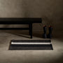 Striped Entry Mat 2Ft X 3Ft in Pearl Grey/Black | James Perse Los Angeles