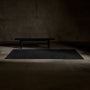 Solid Marled Area Rug 6Ft X 9Ft in Black Melange | James Perse Los Angeles