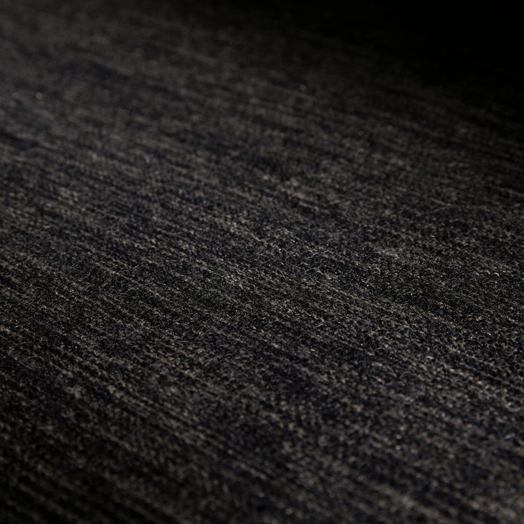 Solid Marled Area Rug 6Ft X 9Ft in Black Melange | James Perse Los Angeles