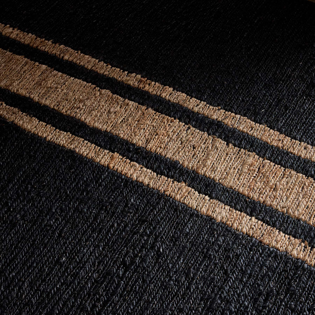 Triple Stripe Jute Runner 3.5Ft X 14Ft | James Perse Los Angeles