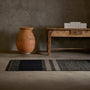 3.5 X 9 Multi Stripe Runner in Blk Marl/Blk/Flint | James Perse Los Angeles